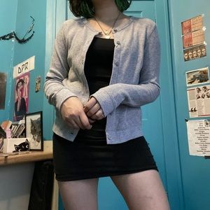 Gray UNIQLO Cardigan